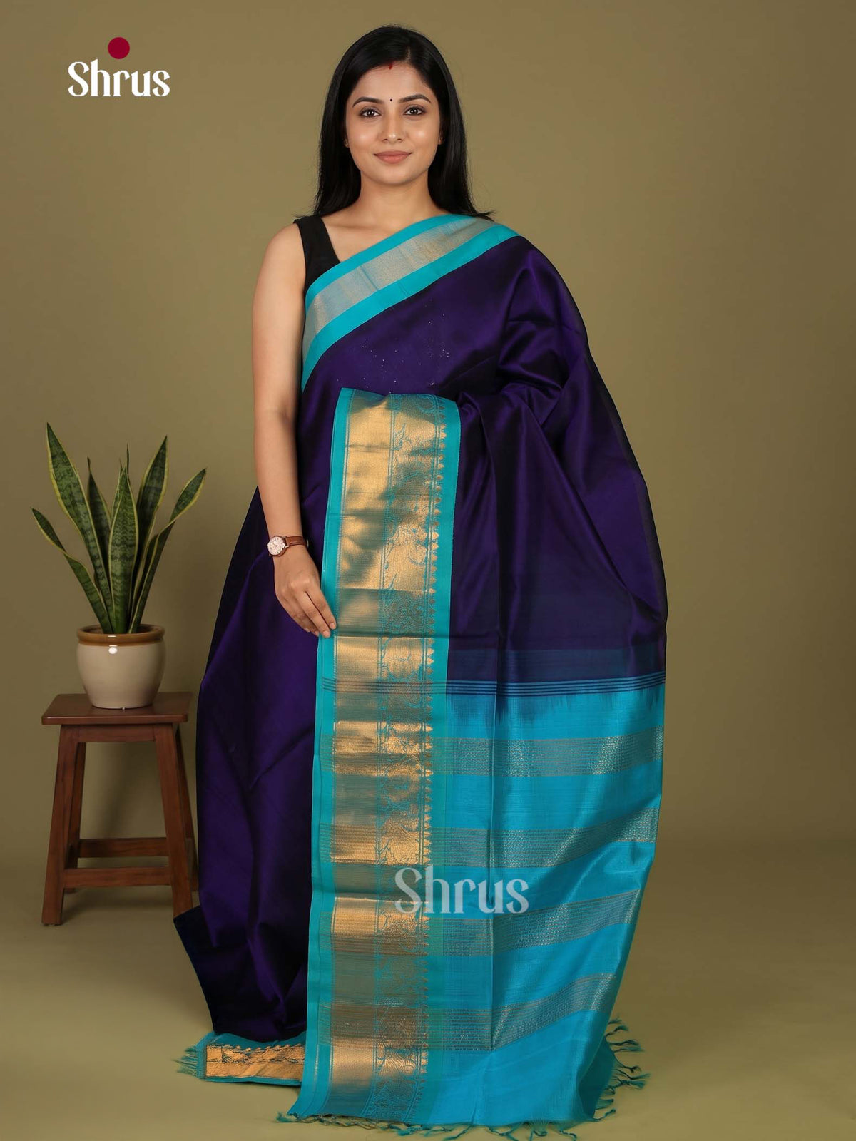 Silk Cotton Saree - EI23013