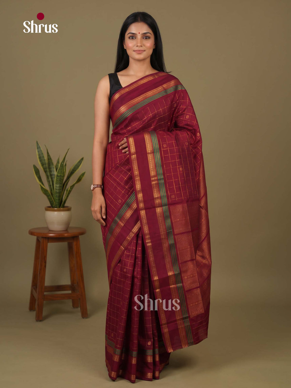 Silk Cotton Saree - EI23019