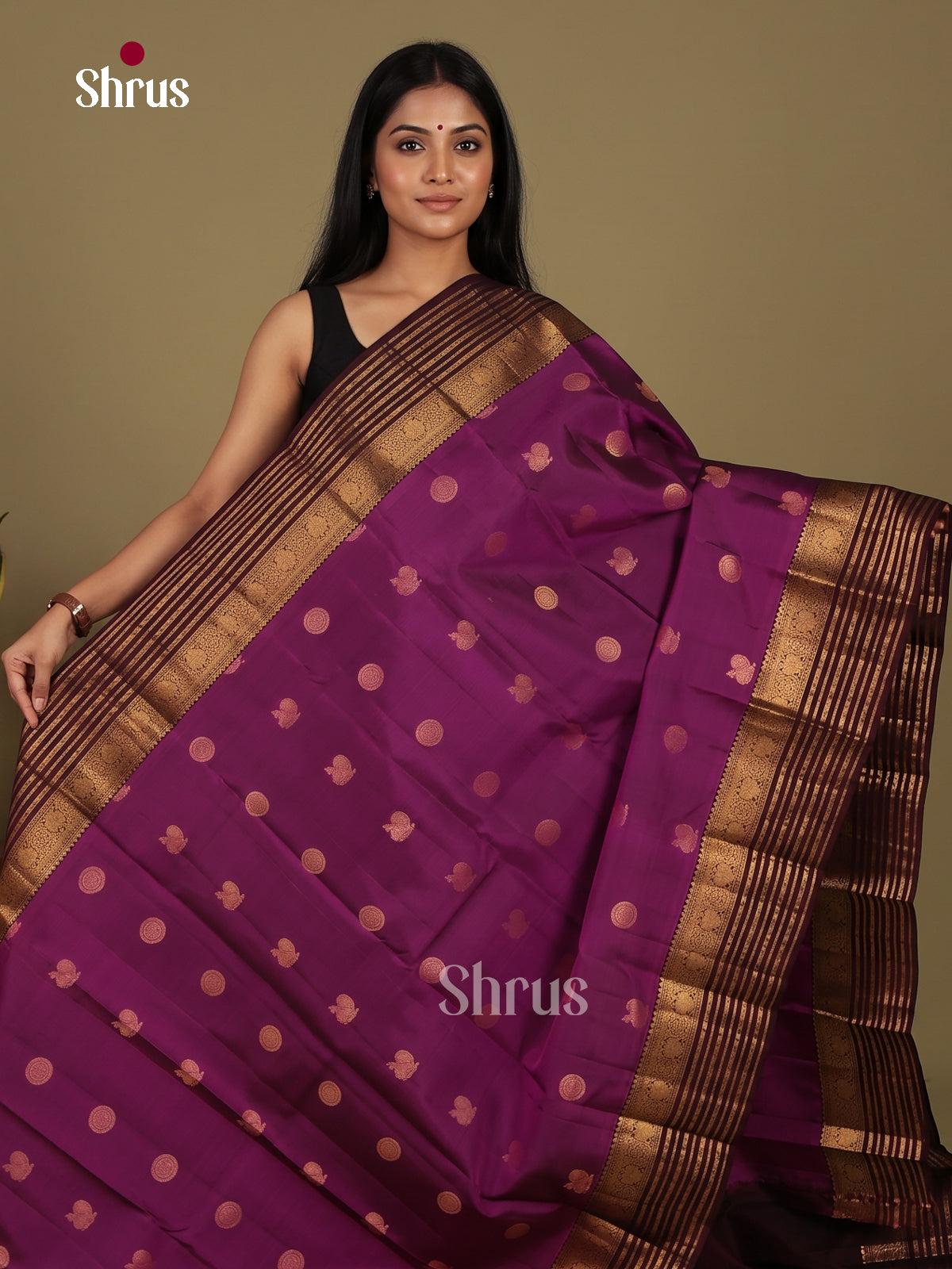 Kanchipuram silk Saree - EI23059