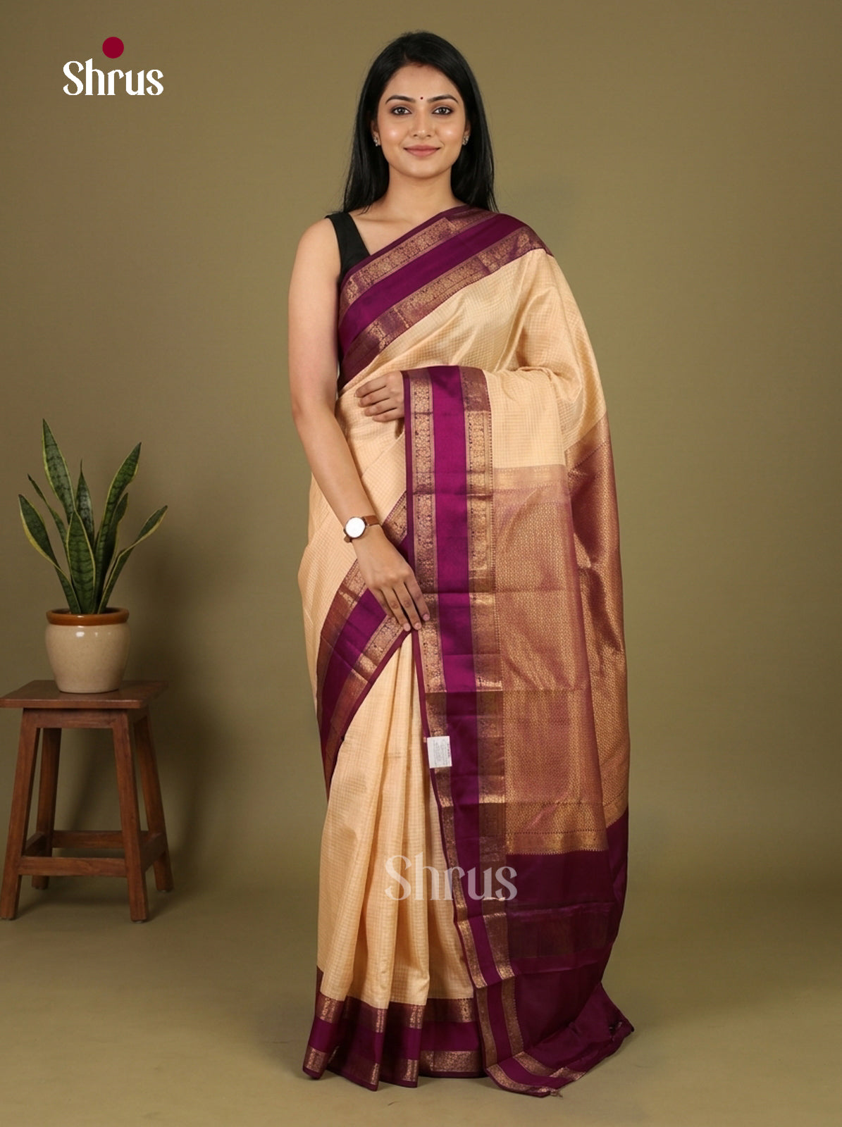 Kanchipuram silk Saree - EI23082