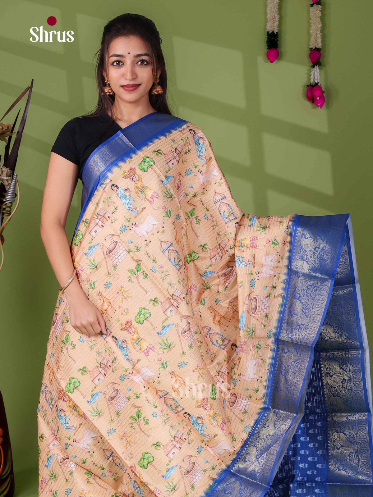 Semi Tussar Saree - EI24002