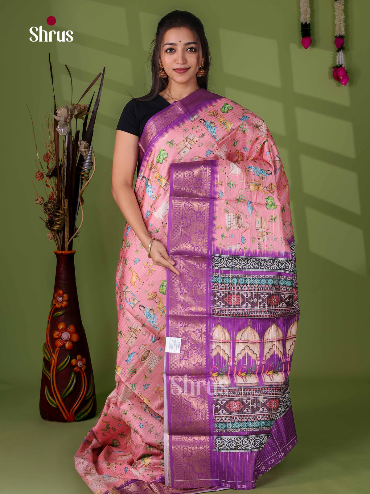 Semi Tussar Saree - EI24003