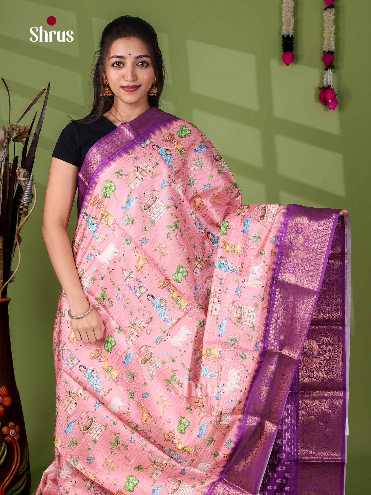 Semi Tussar Saree - EI24003