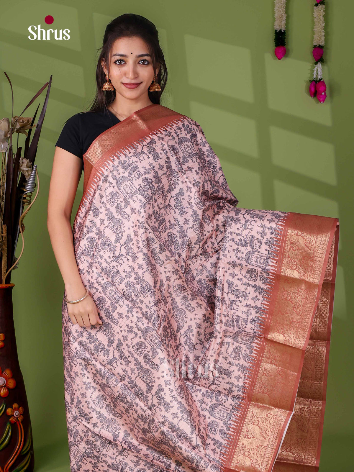 Semi Tussar Saree - EI24004