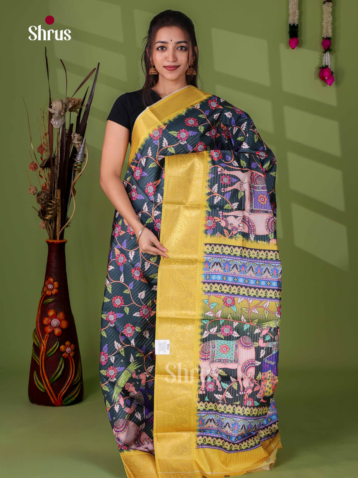 Semi Tussar Saree - EI24006