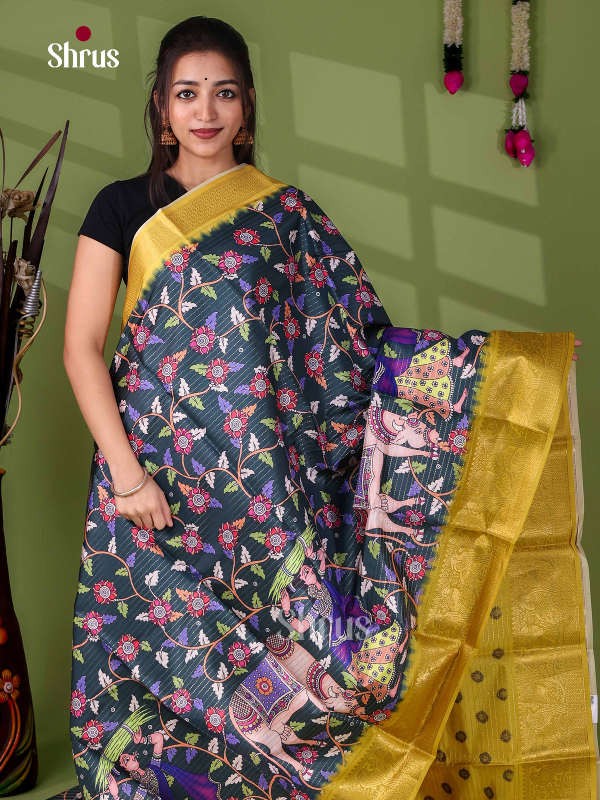 Semi Tussar Saree - EI24006