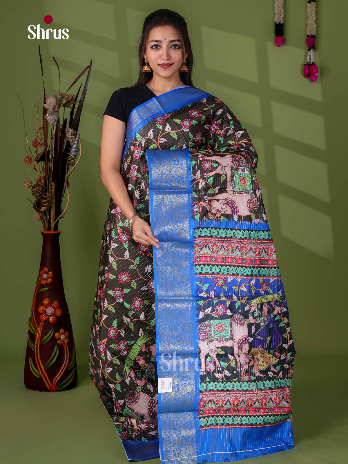 Semi Tussar Saree - EI24009