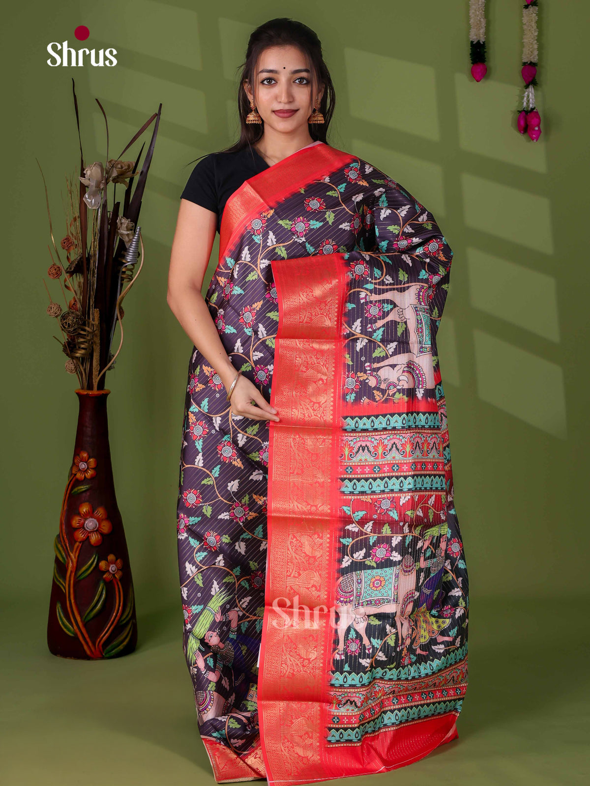 Semi Tussar Saree - EI24013
