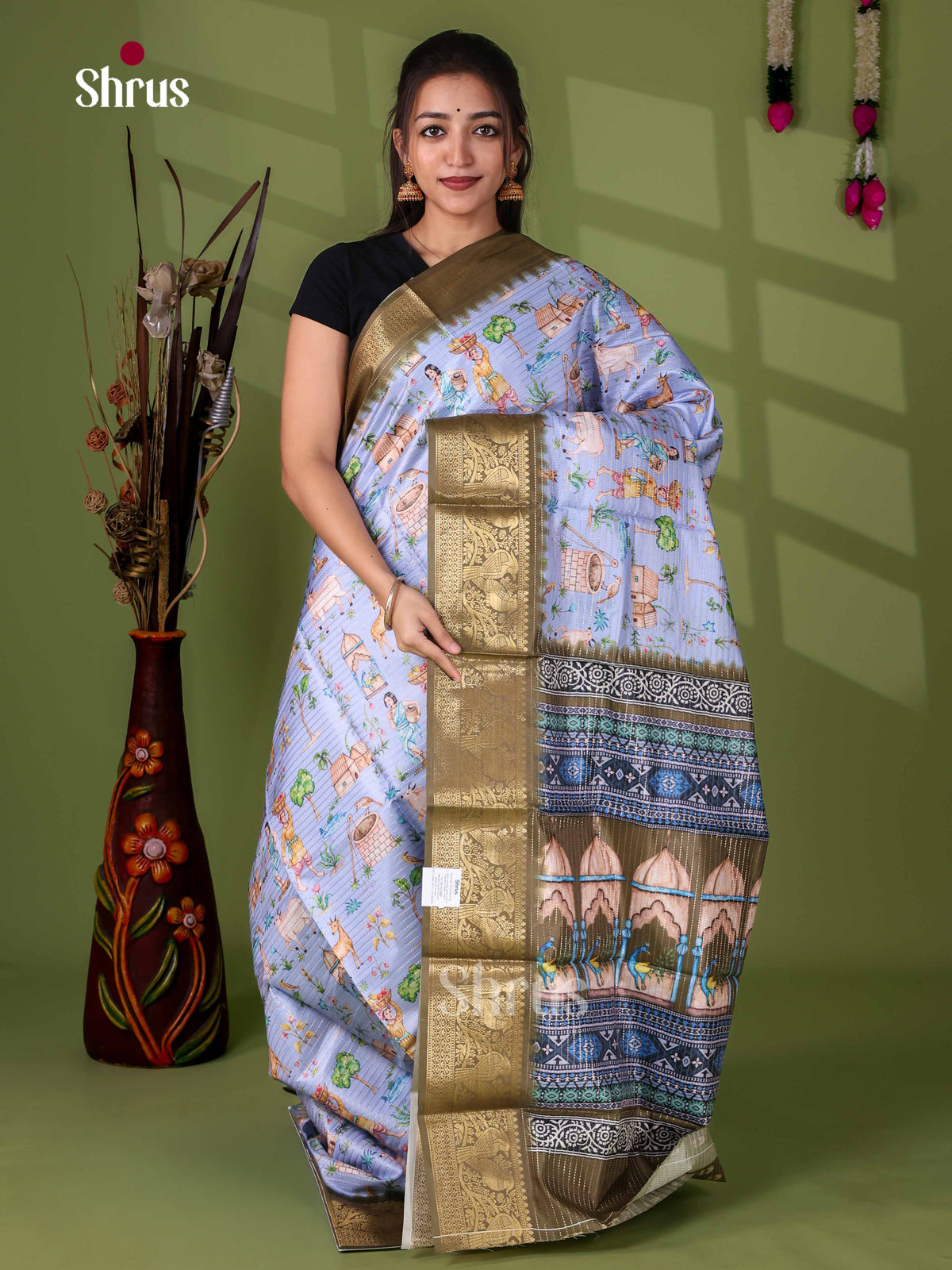 Semi Tussar Saree - EI24015