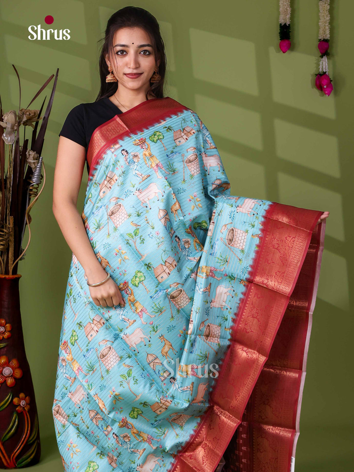 Semi Tussar Saree - EI24016