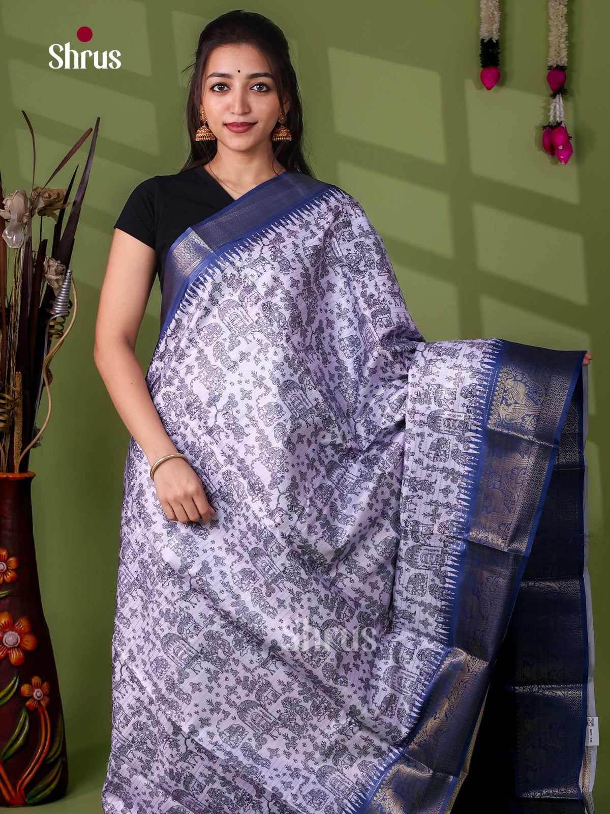 Semi Tussar Saree - EI24018