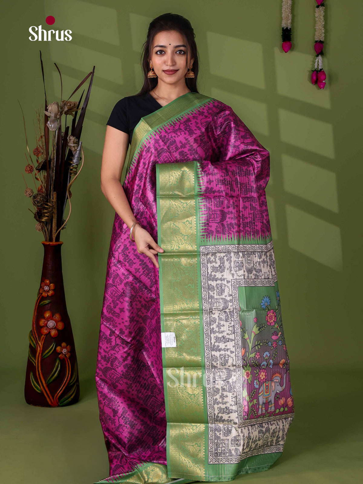 Semi Tussar Saree - EI24025