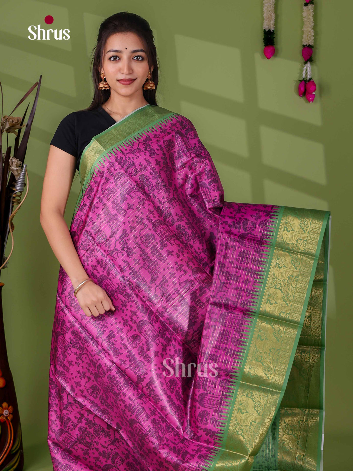 Semi Tussar Saree - EI24025