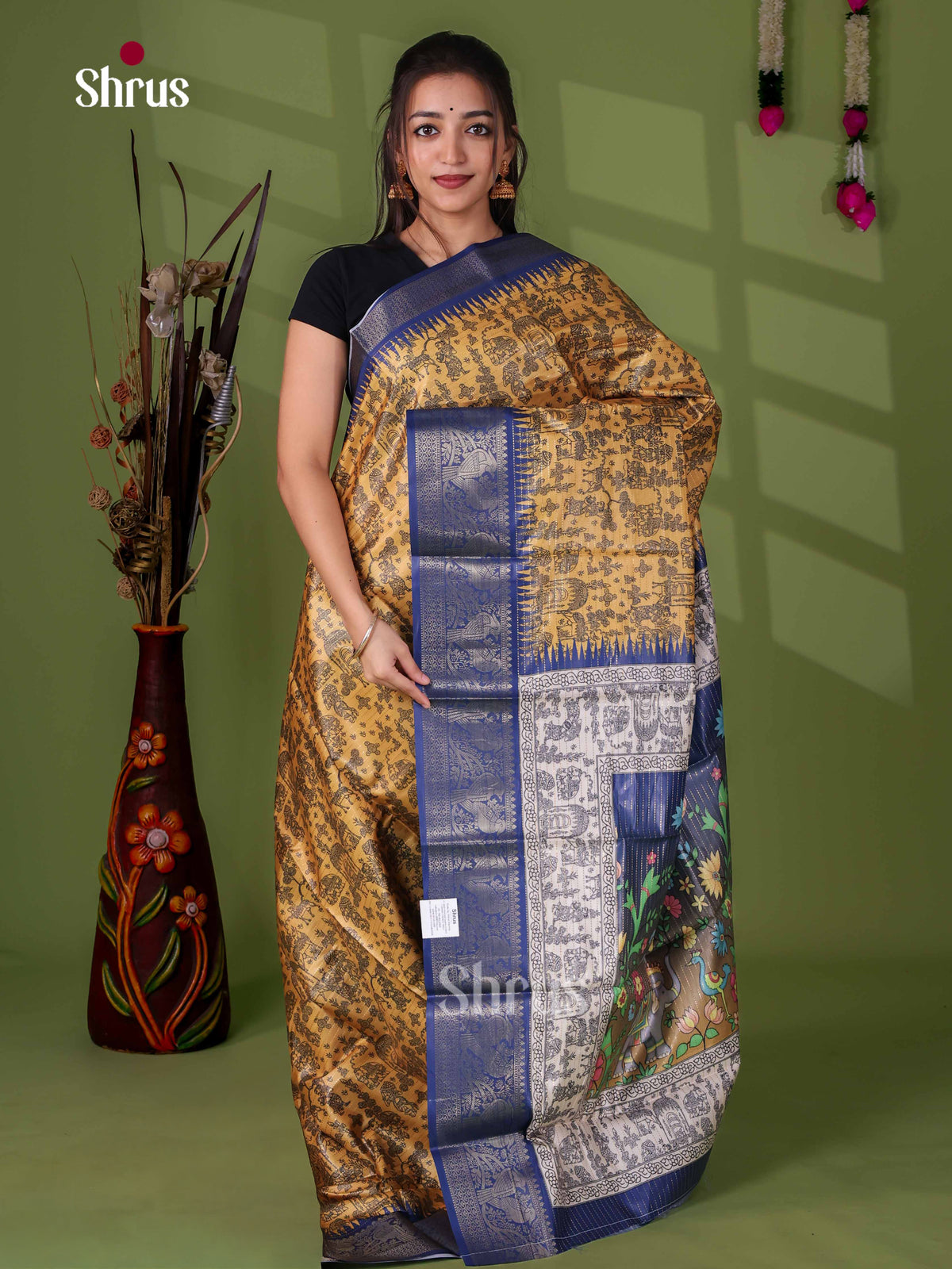 Semi Tussar Saree - EI24027