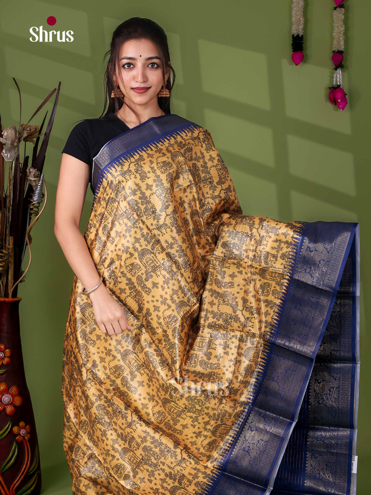 Semi Tussar Saree - EI24027