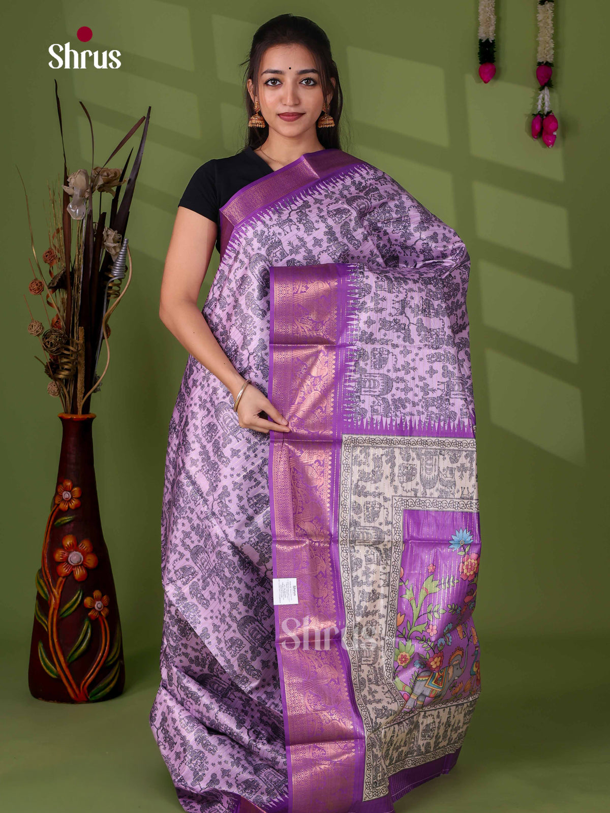 Semi Tussar Saree - EI24031