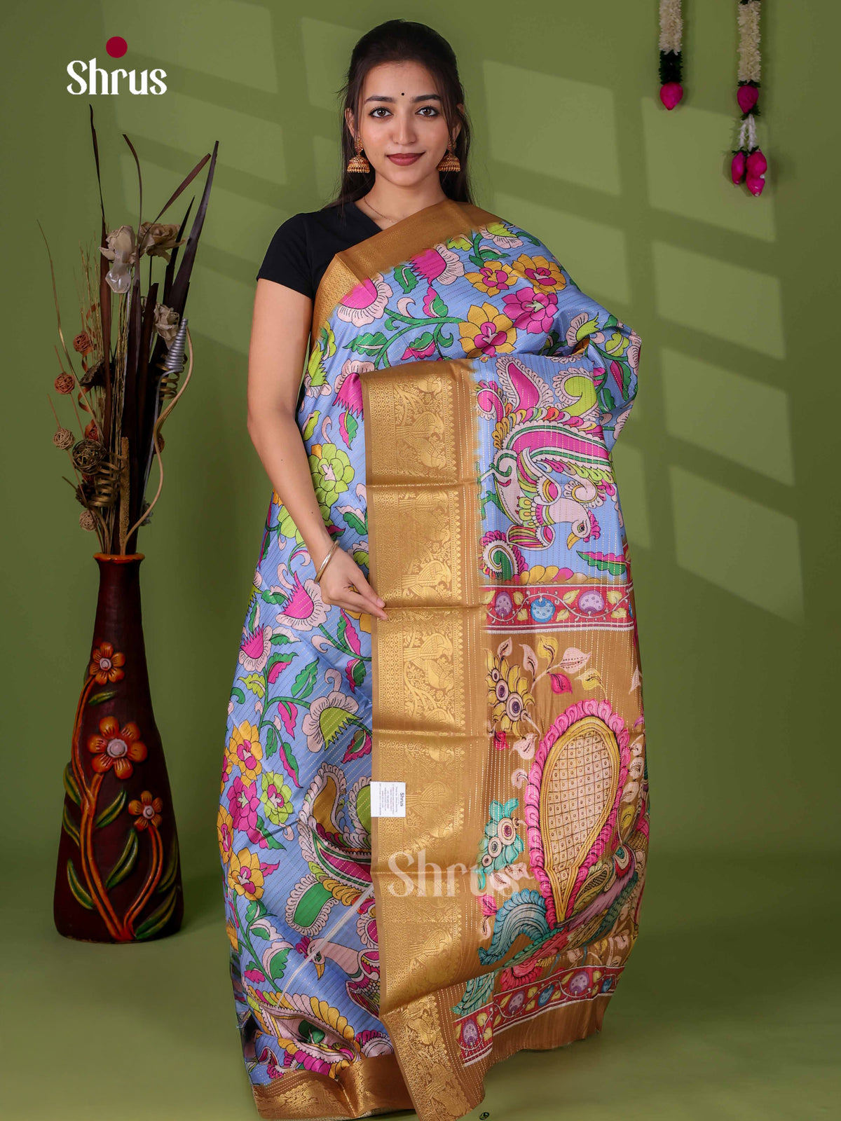 Semi Tussar Saree - EI24034