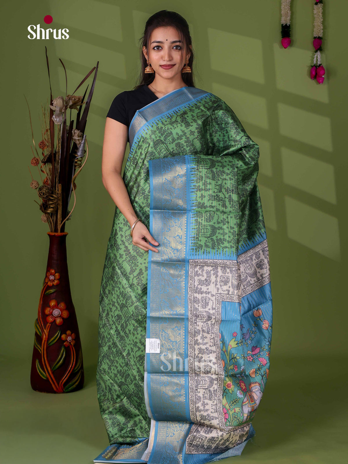 Semi Tussar Saree - EI24042