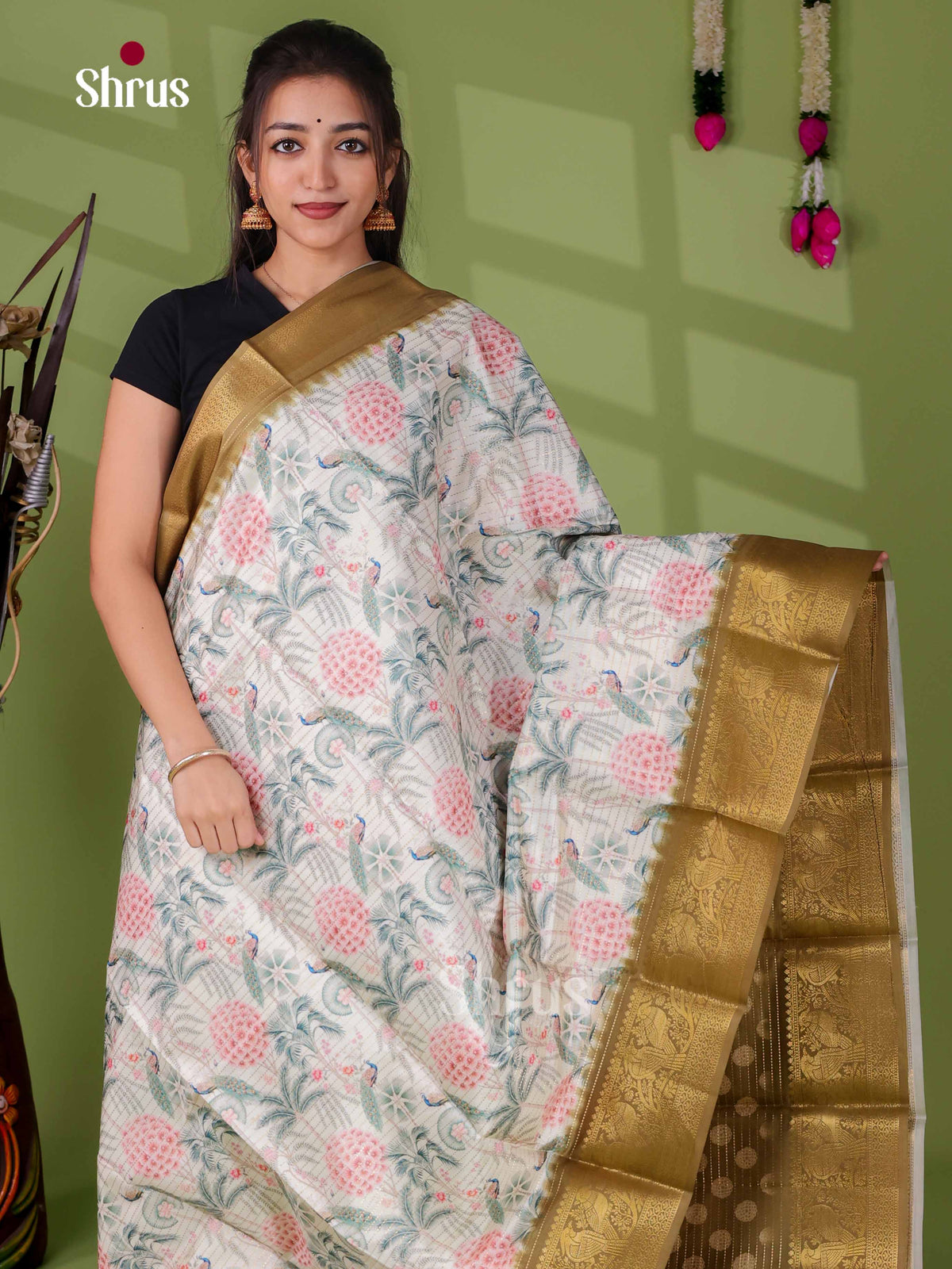 Semi Tussar Saree - EI24195