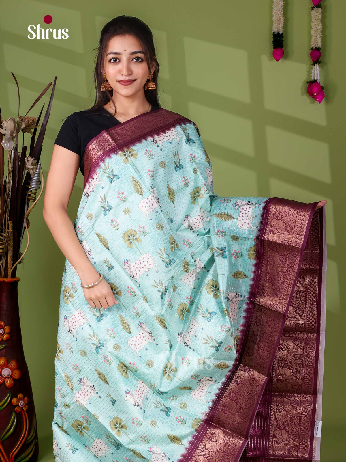 Semi Tussar Saree - EI24199