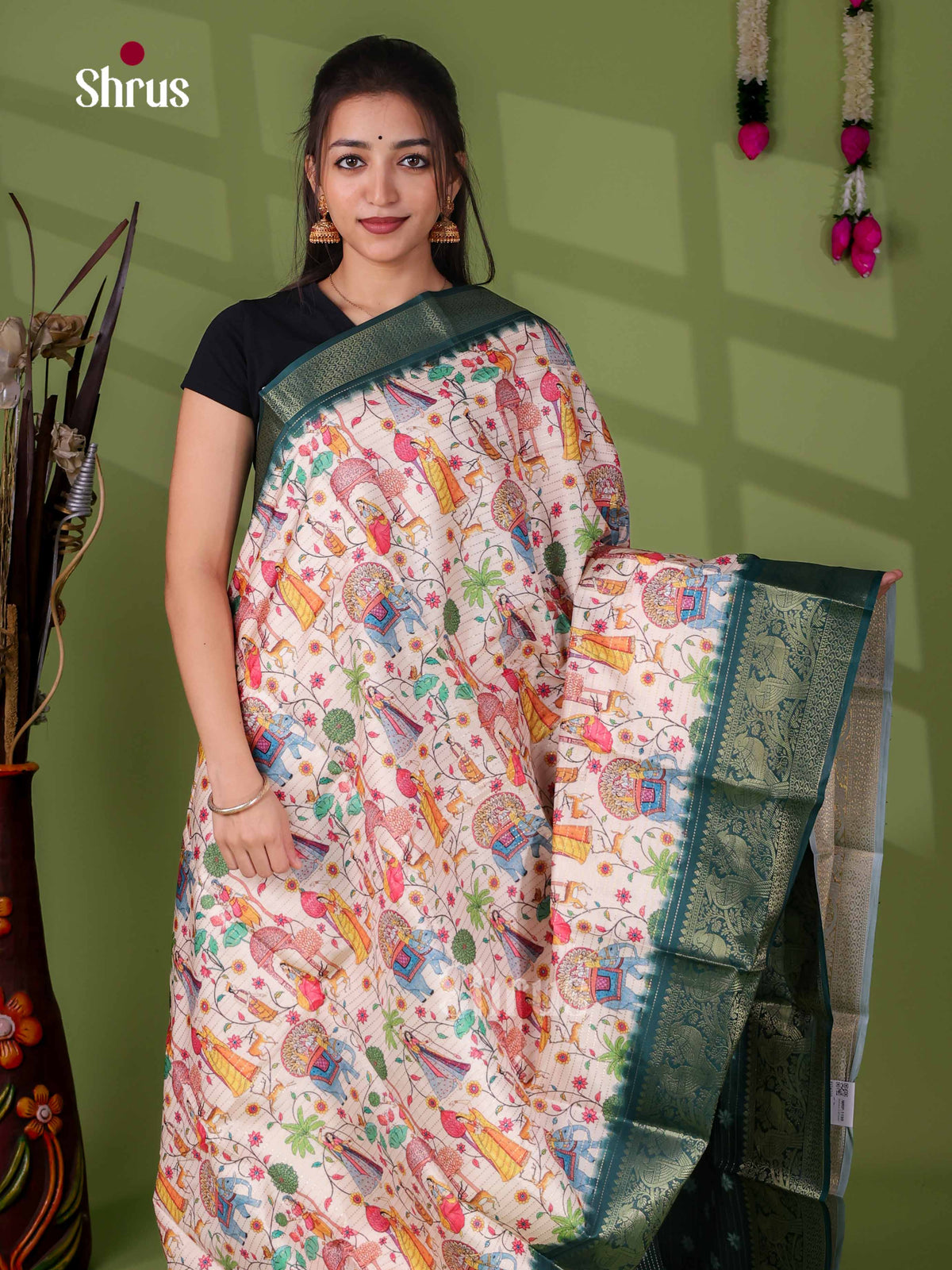 Semi Tussar Saree - EI24200