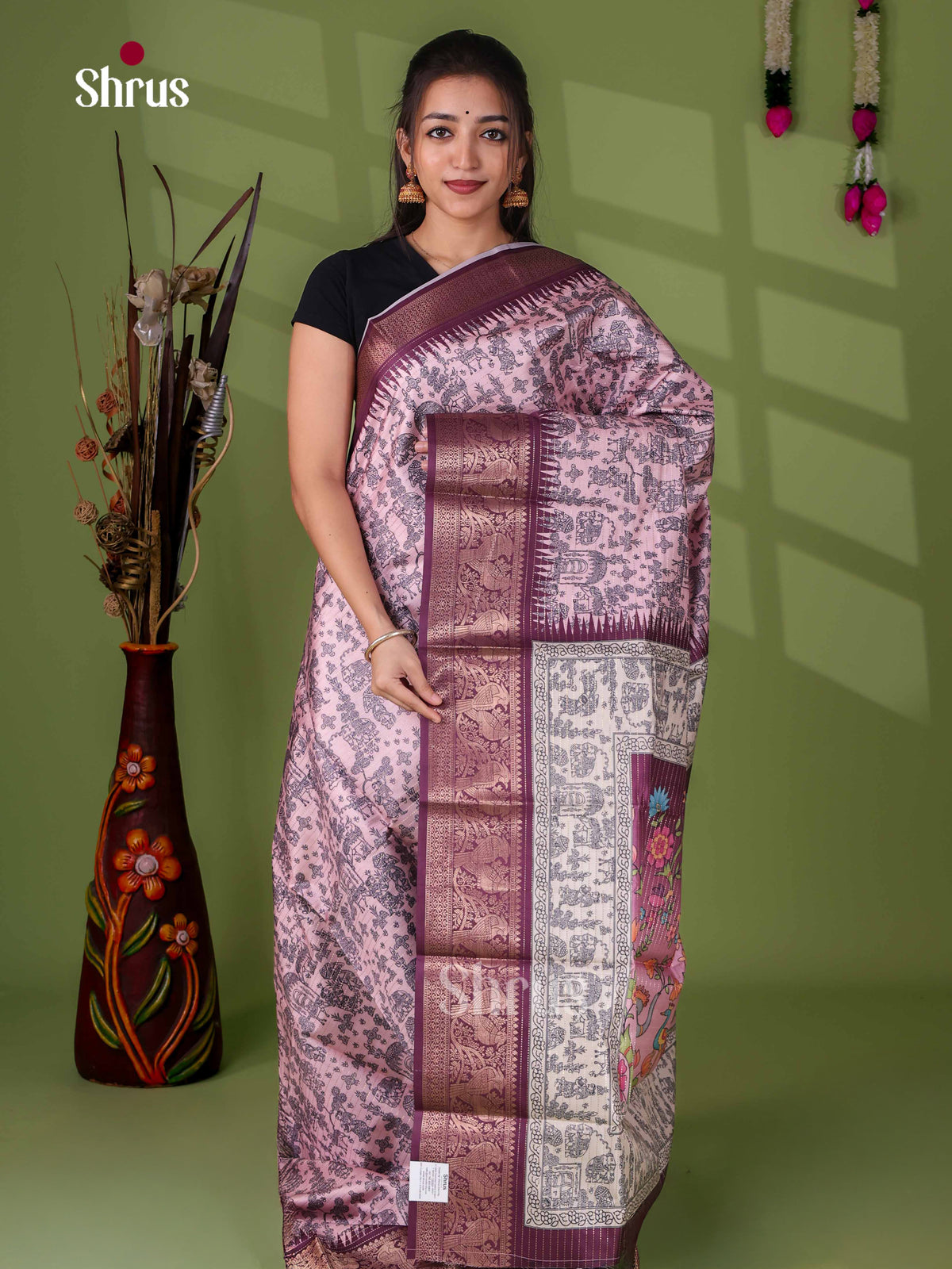 Semi Tussar Saree - EI24205