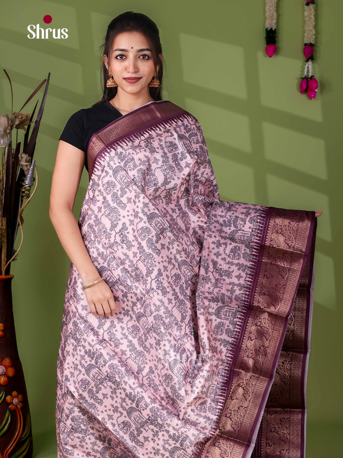 Semi Tussar Saree - EI24205