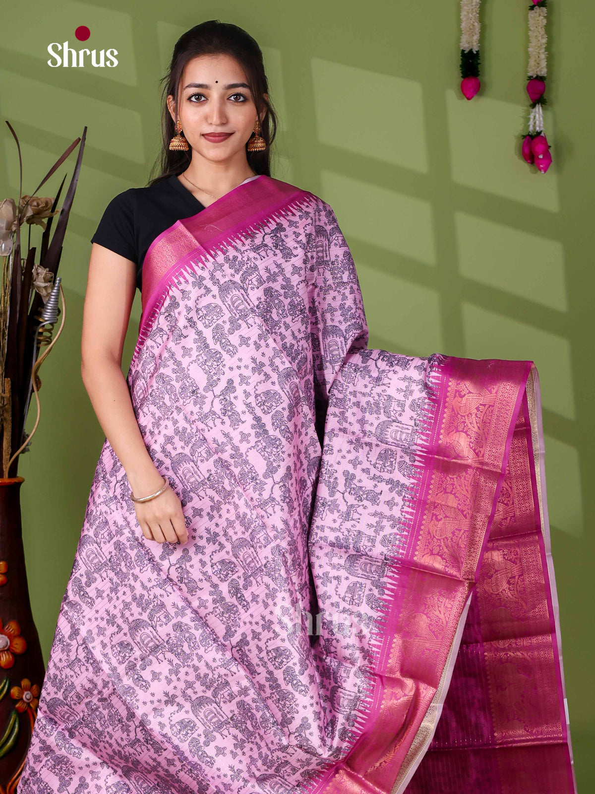 Semi Tussar Saree - EI24208