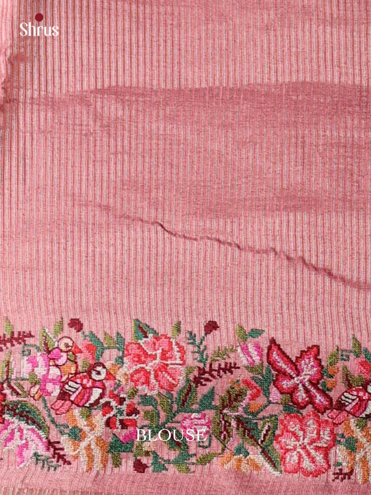 Tussar Embroidery Saree - EI24219