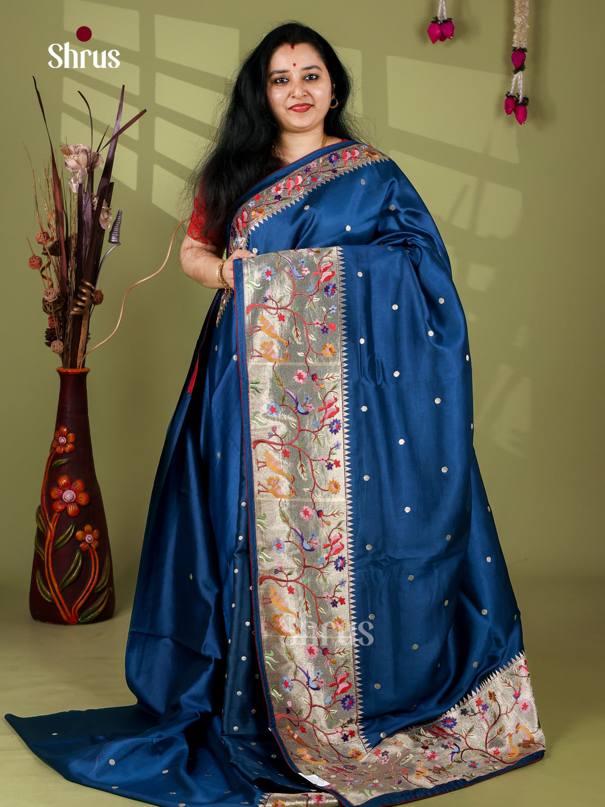 Paithani Embroidery Saree - EI24223