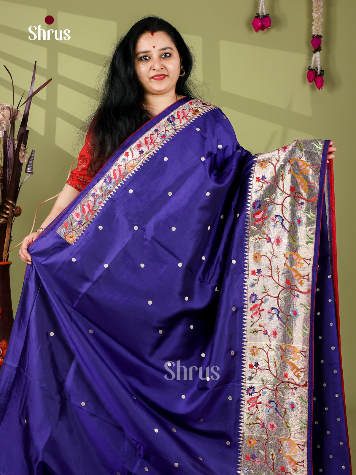 Paithani Embroidery Saree - EI24225