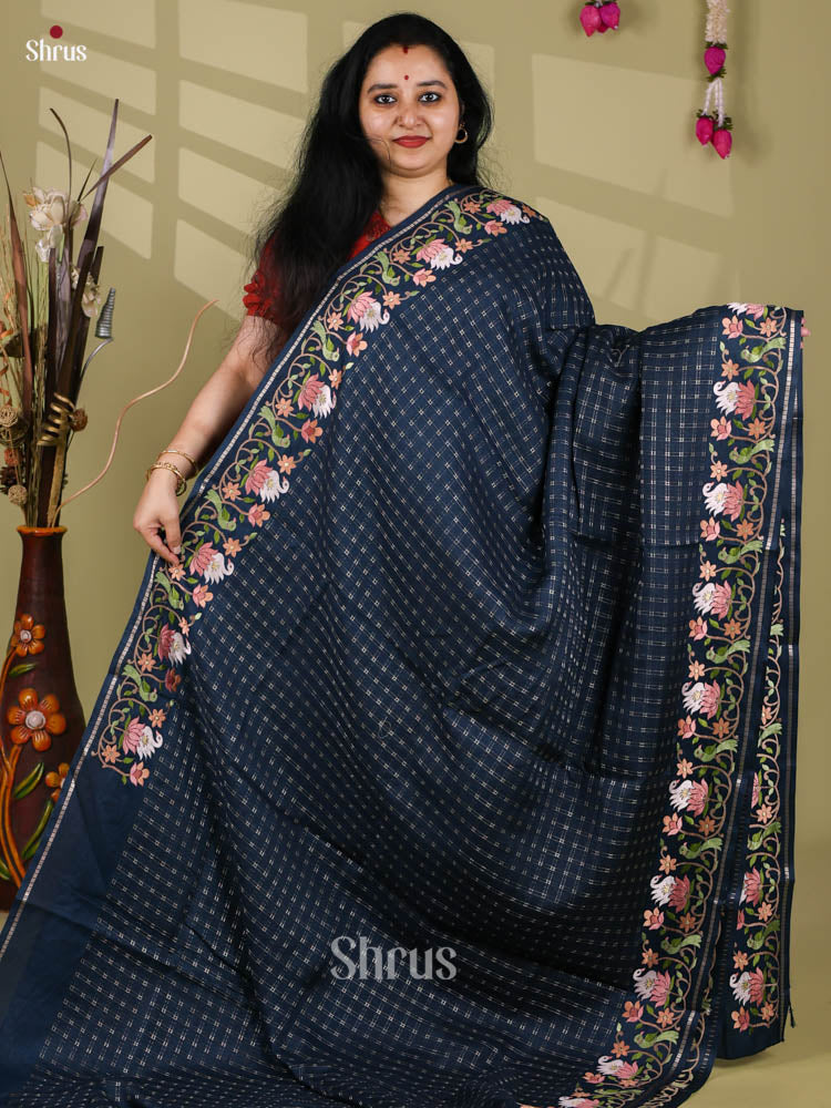 Tussar Embroidery Saree - EI24227