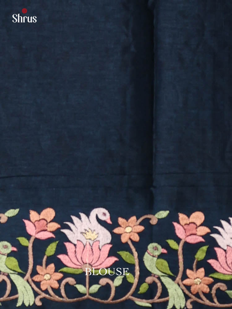 Tussar Embroidery Saree - EI24227