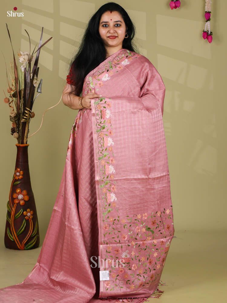 Tussar Embroidery Saree - EI24231