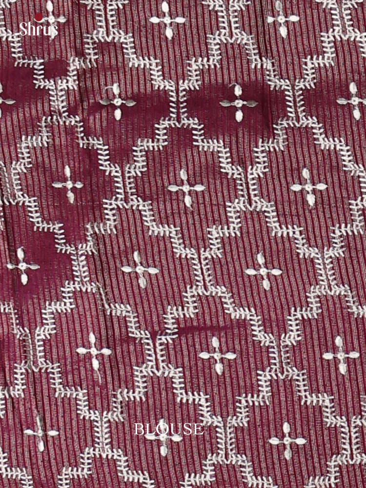 Tussar Embroidery Saree - EI24239