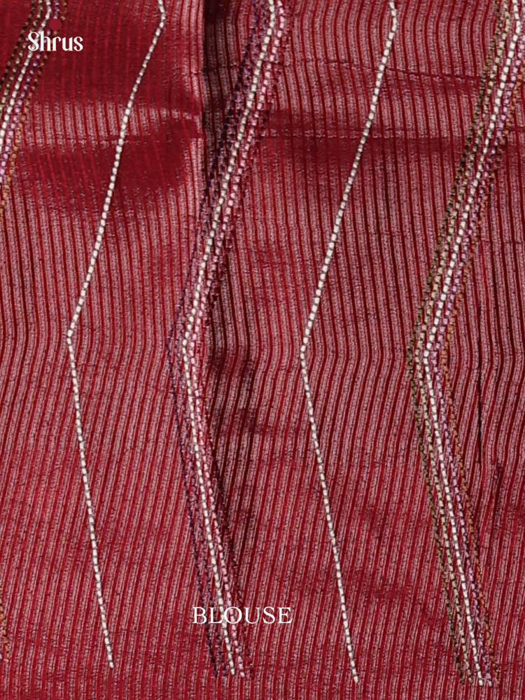 Tussar Embroidery Saree - EI24250