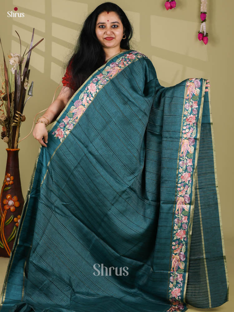 Tussar Embroidery Saree - EI24269