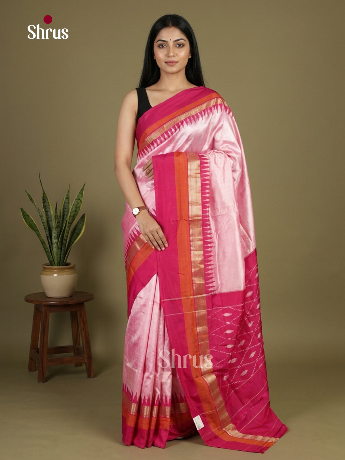 Ikkat Silk Saree - EI24272