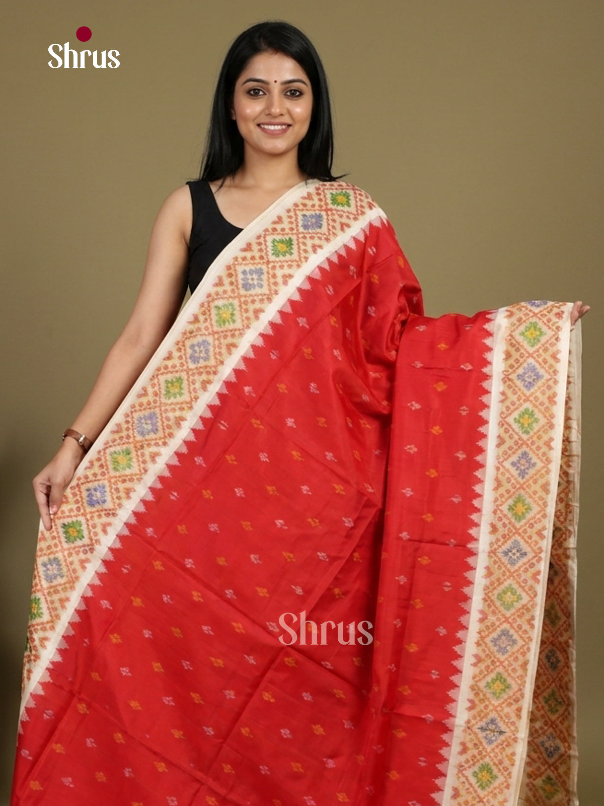 Ikkat Silk Saree - EI24280