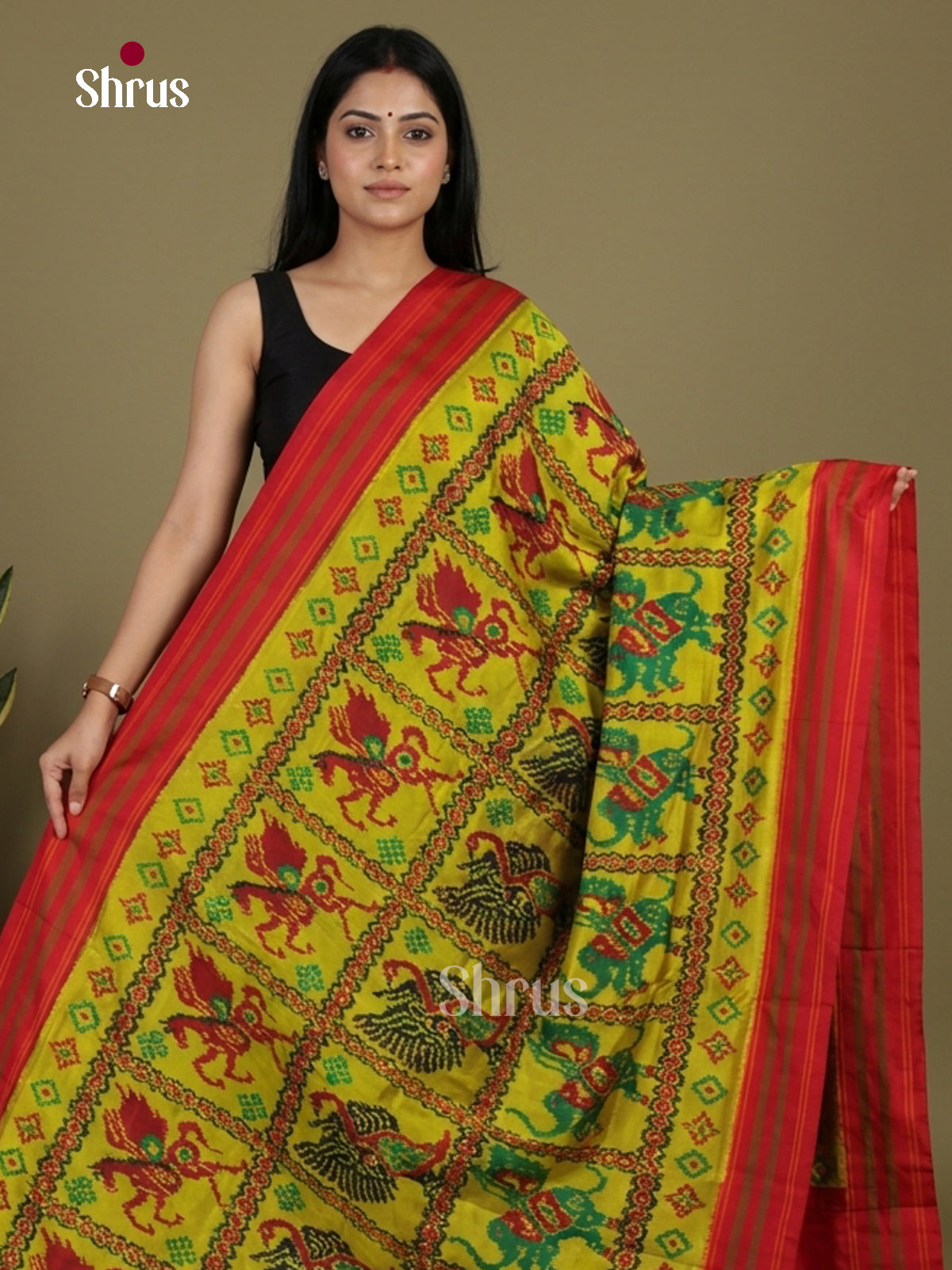Ikkat Silk Saree - EI24285