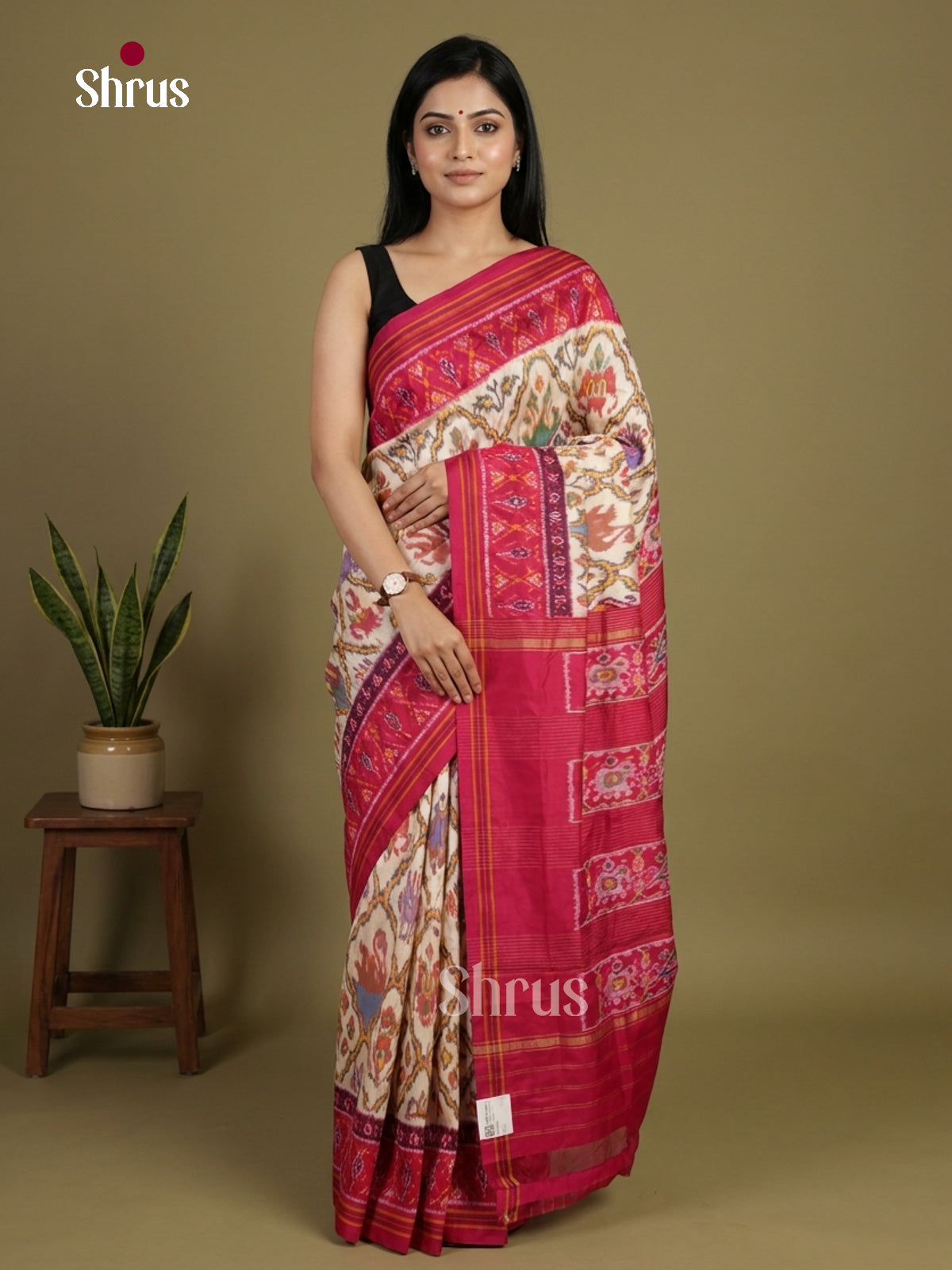 Ikkat Silk Saree - EI24291