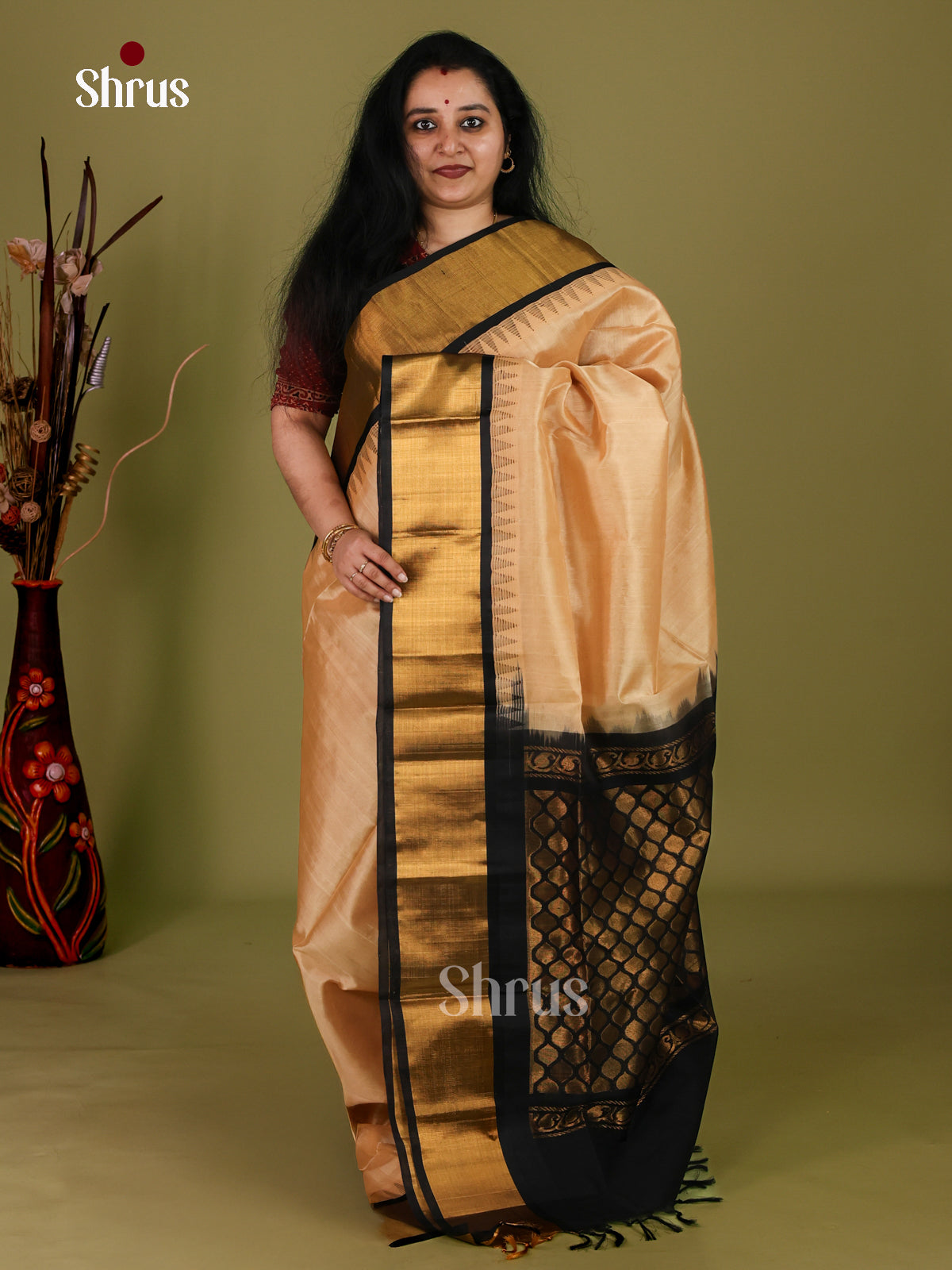 Silk Cotton Saree - EI30001