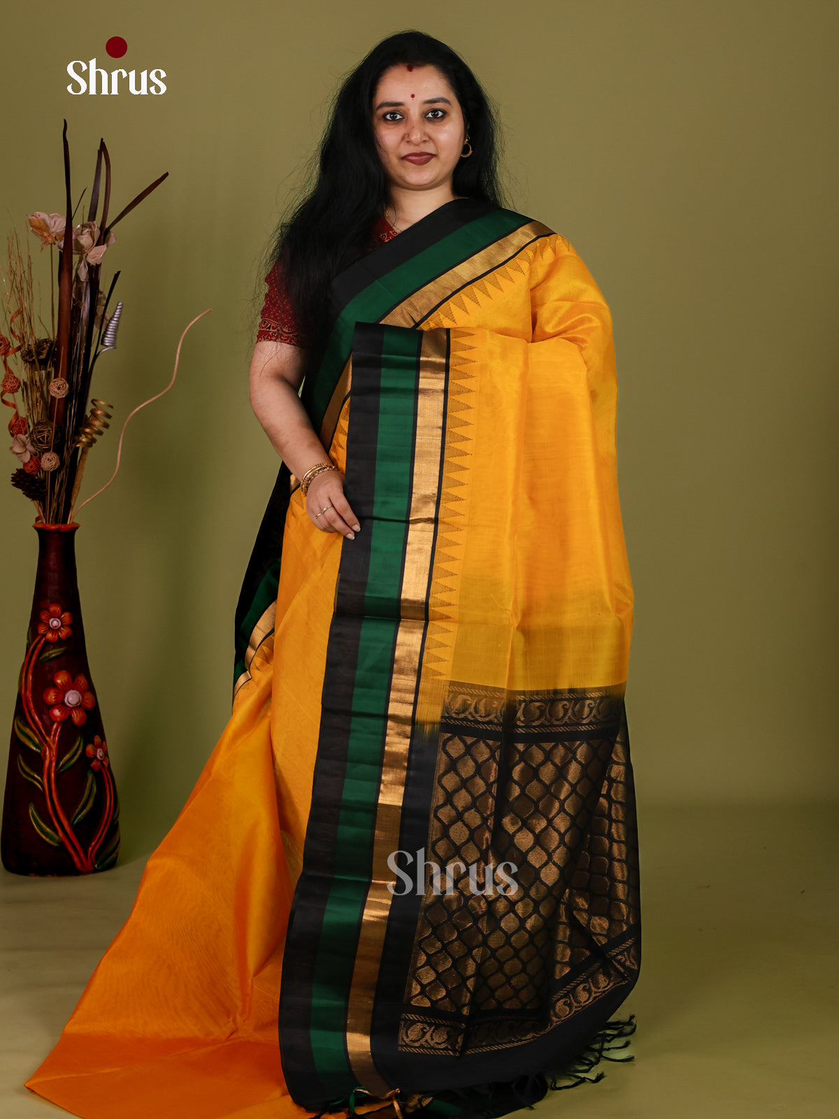 Silk Cotton Saree - EI30006
