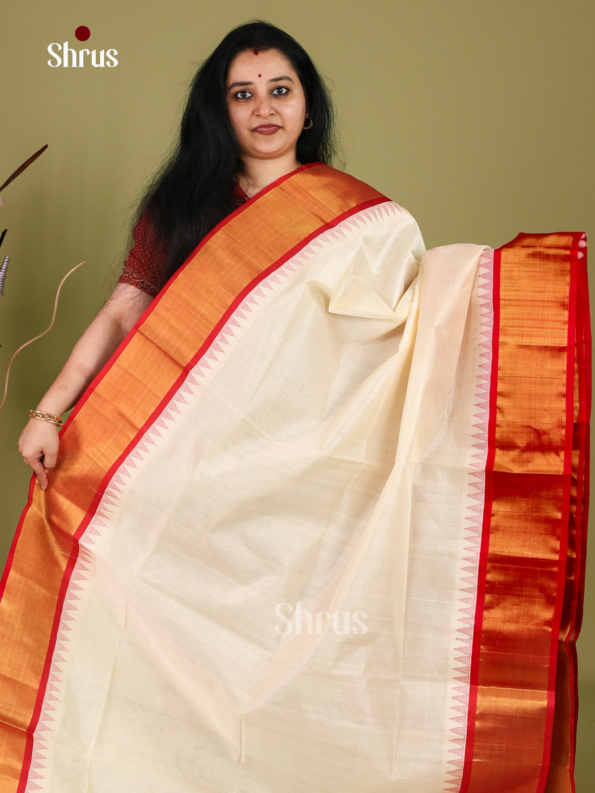 Silk Cotton Saree - EI30007