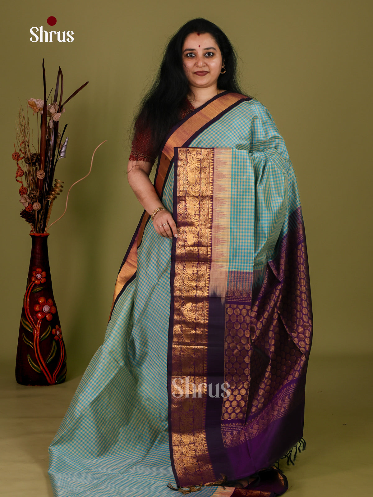 Silk Cotton Saree - EI30008