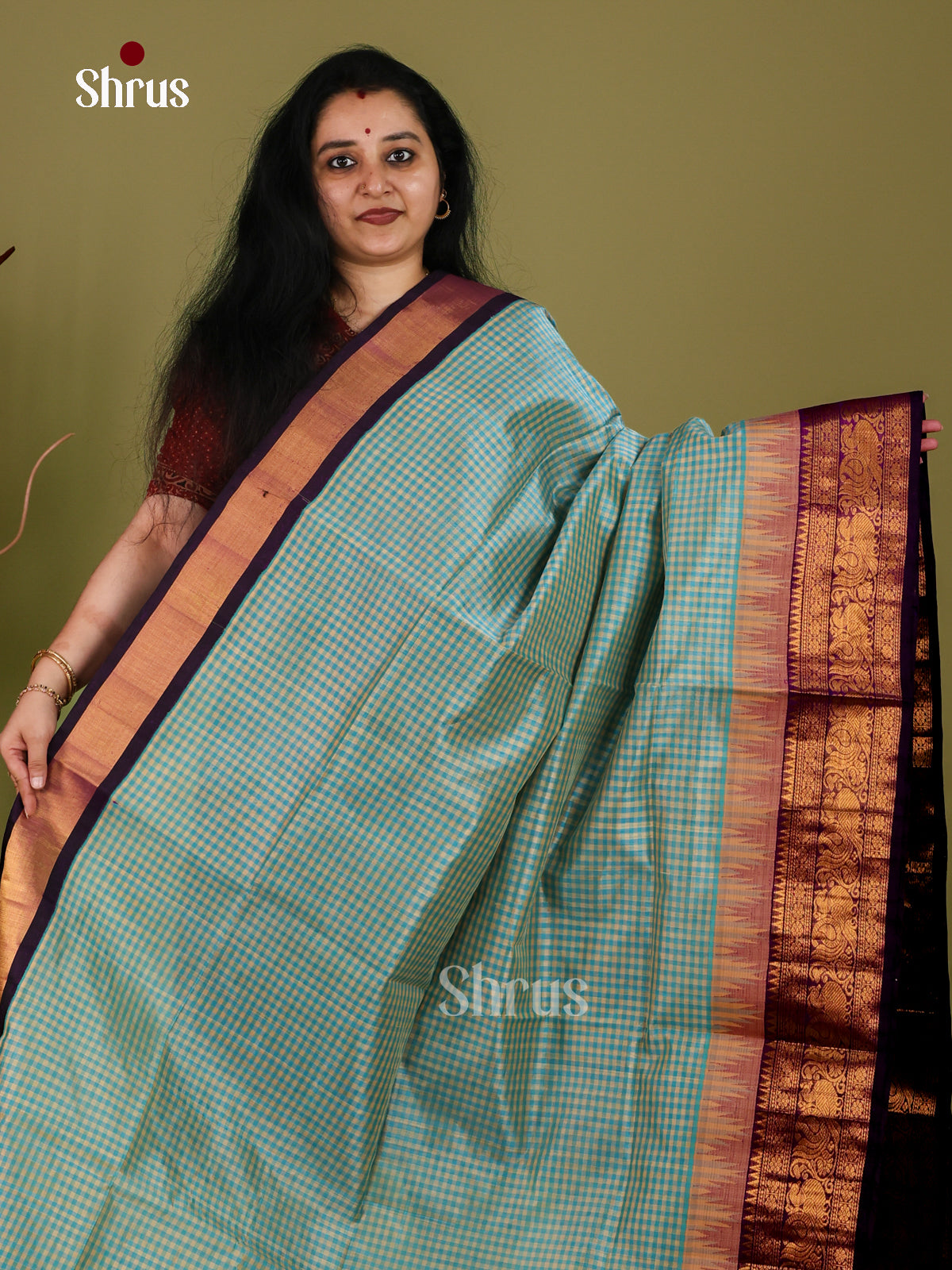 Silk Cotton Saree - EI30008