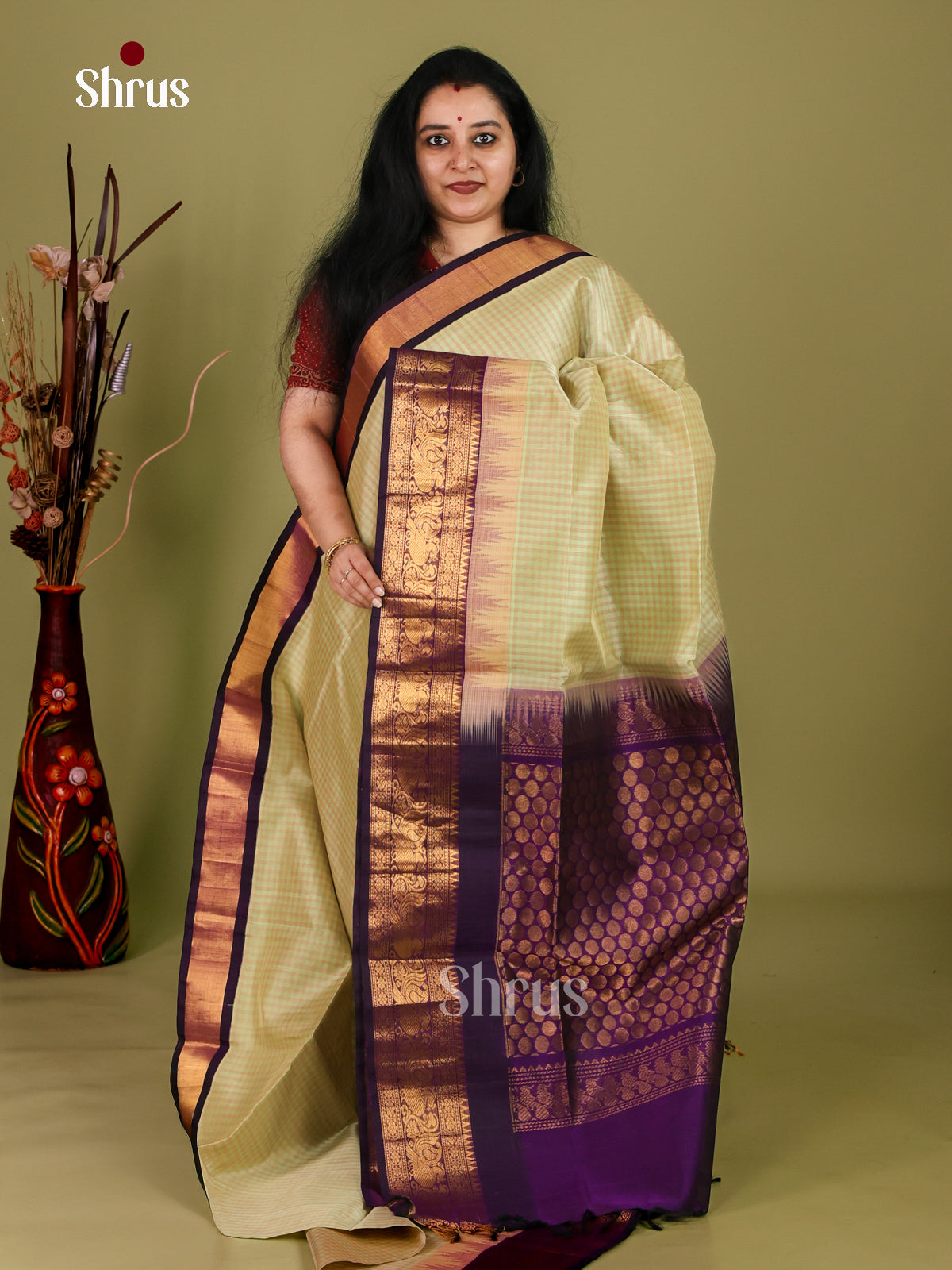 Silk Cotton Saree - EI30009