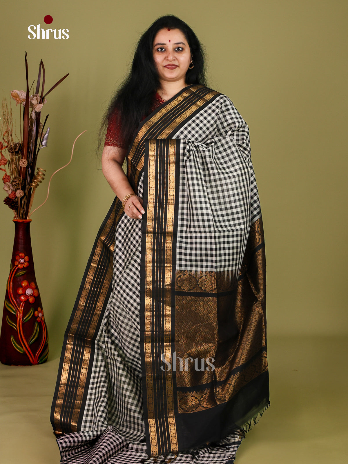 Silk Cotton Saree - EI30011
