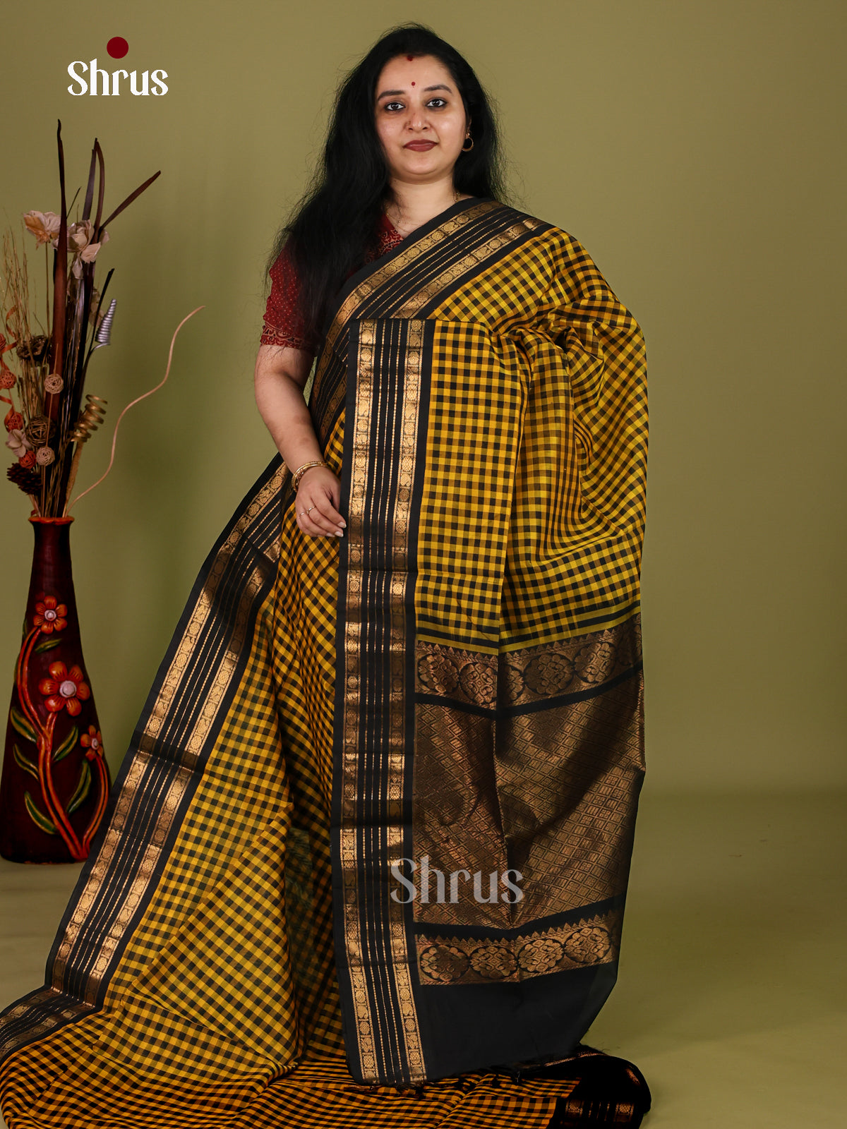 Silk Cotton Saree - EI30012
