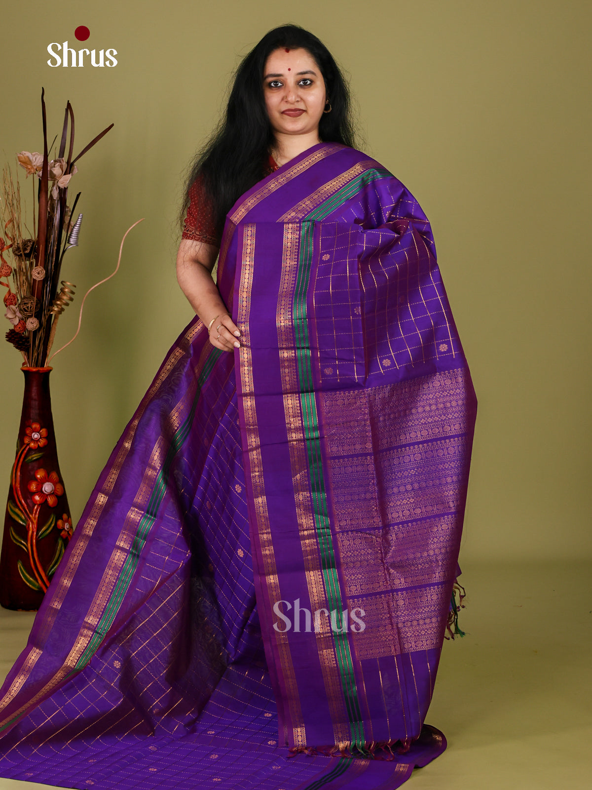 Silk Cotton Saree - EI30027